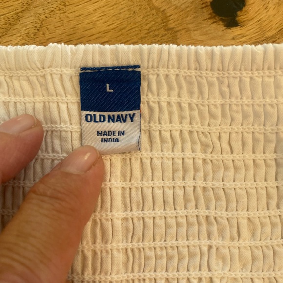 Old Navy White‎ Eyelet Midi Dress Women’s Large Worn Once - Picture 7 of 9